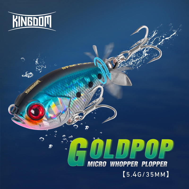 Fishing Lure Popper - Krallık pervane Topwater Popper balıkçılık Lure