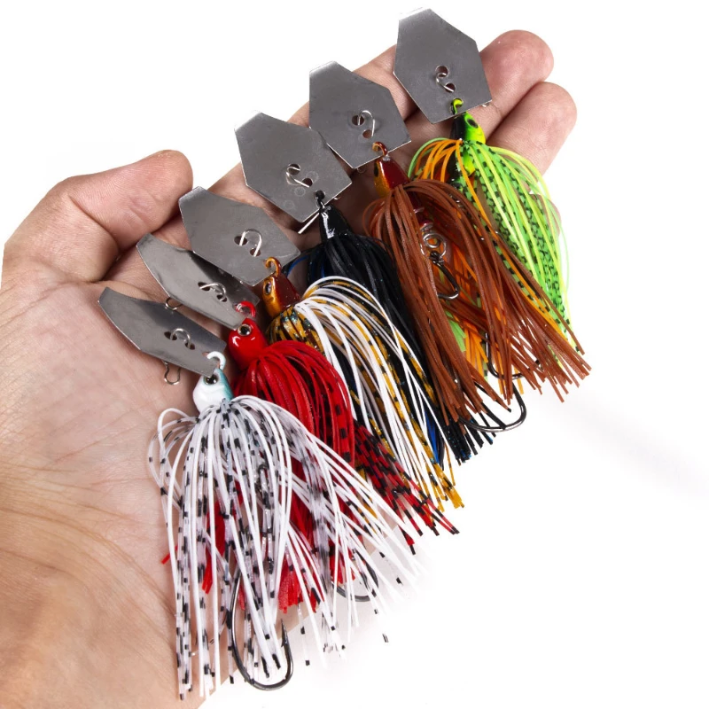 Fishing Lure Buzzbait - 6 adet/takım Chatterbait Balıkçılık Lures Kiti
