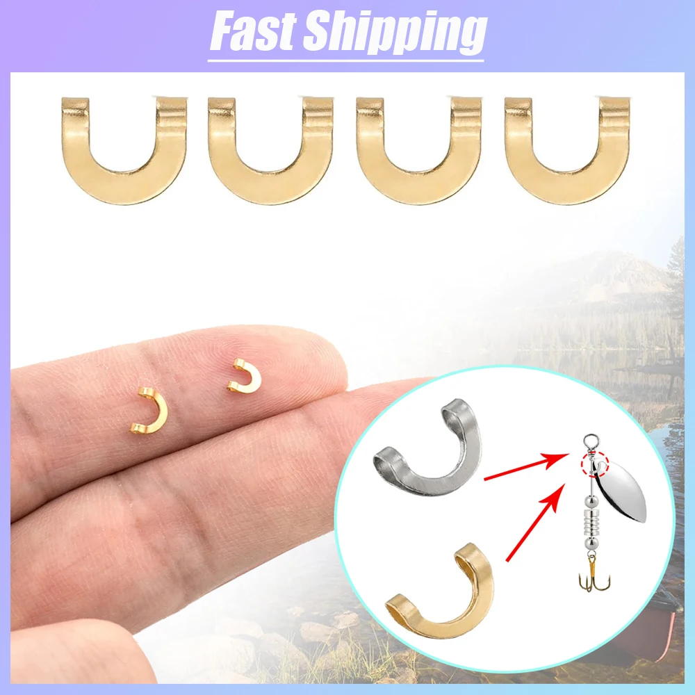 Fishing Lure Spinner - 100 adet Balıkçılık U Şekilli Sabit