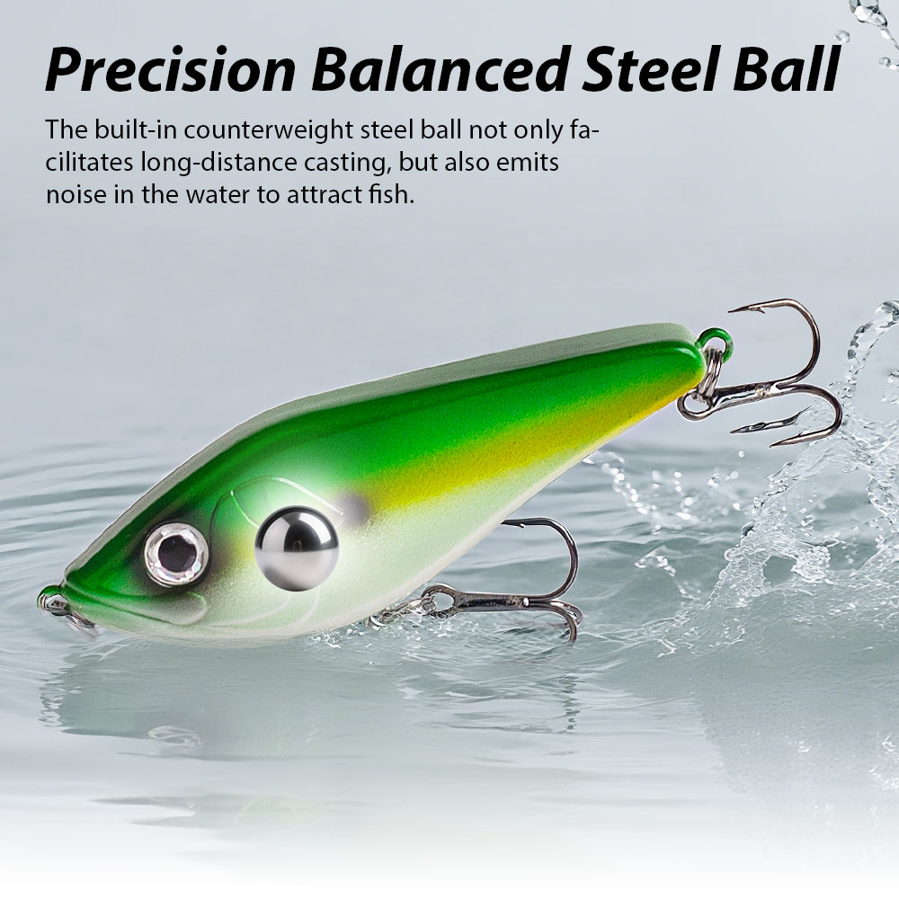 80mm/15.5g Muskies Jerkbait Pi - Fishing Lure Jerkbait incelemesi ve fiyatı