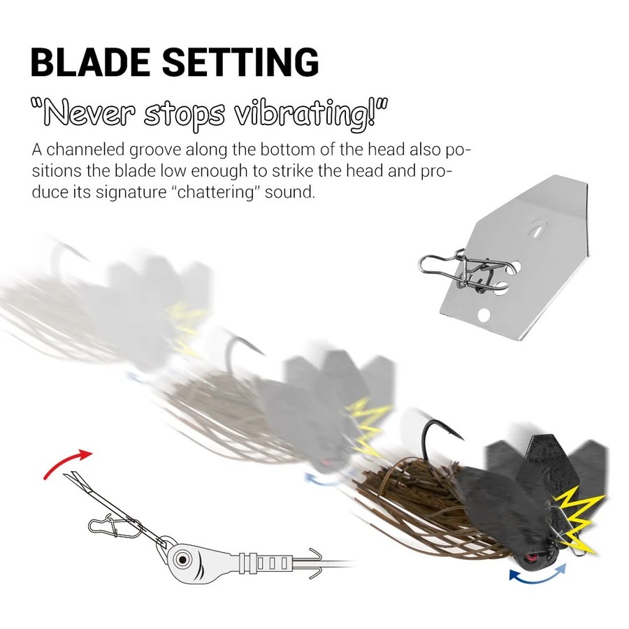 Noeby Chatterbait Bladed Jig 1 - Fishing Lure Blade Bait incelemesi ve fiyatı