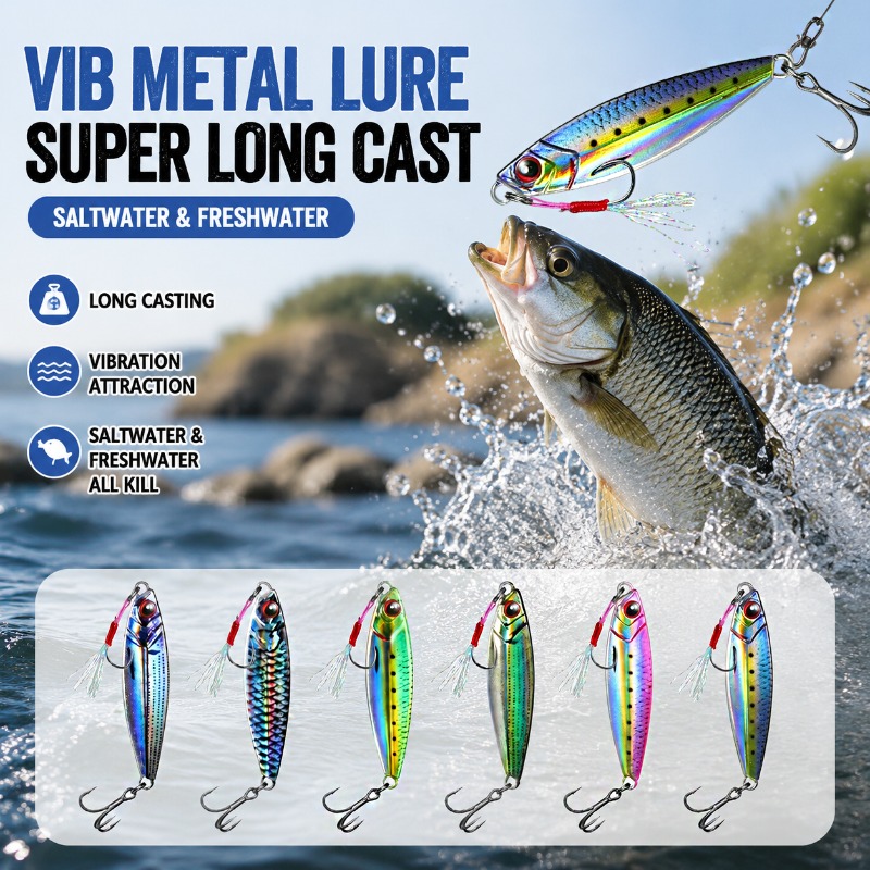 3D Baskılı Metal VIB Balıkçılı - Fishing Lure Blade Bait incelemesi ve fiyatı