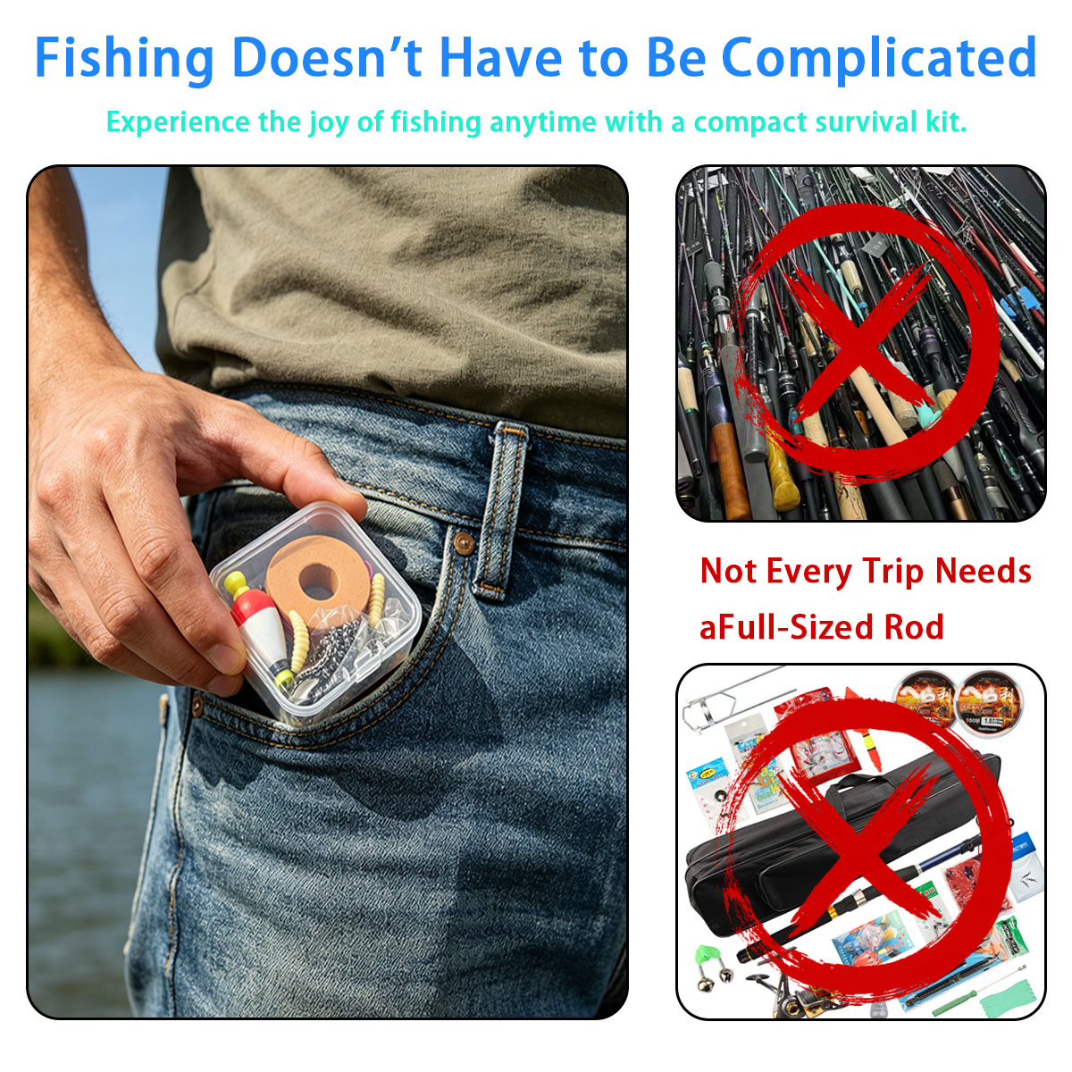 Taşınabilir Acil Durum Balıkçı - Fishing Lure Kit incelemesi ve fiyatı